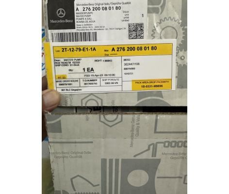 Bơm nước động cơ GLS450: S400 W166:W222